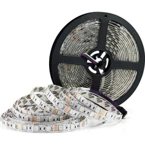 5M 300Leds waterproof RGB White Red Led Strip Light 2835 5050 DC12V 60Leds/M Fiexble Light Led Ribbon Tape Home Decoration Lamp