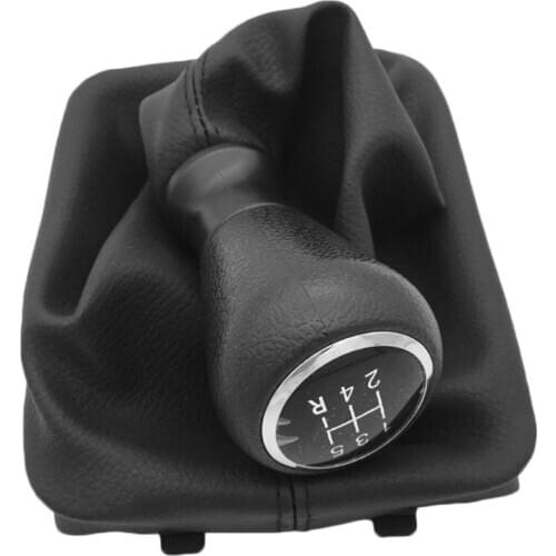 5 Speed Gear Shift Knob Shifter Collar Lever Stick Gaiter Boot Cover for Peugeot 206 406