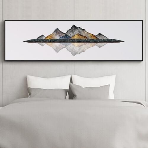 Abstract Art Oil Painting Posters and Prints Wall Art Canvas Painting Igneous Rock Mountain Pictures for Living Room Home Décor