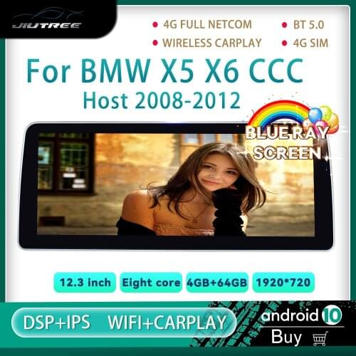 Android 10 car radio 2din For BMW X5 X6 2008-2012 CCC Host car multimedia DVD player Stereo receiver GPS navigator Head Unit