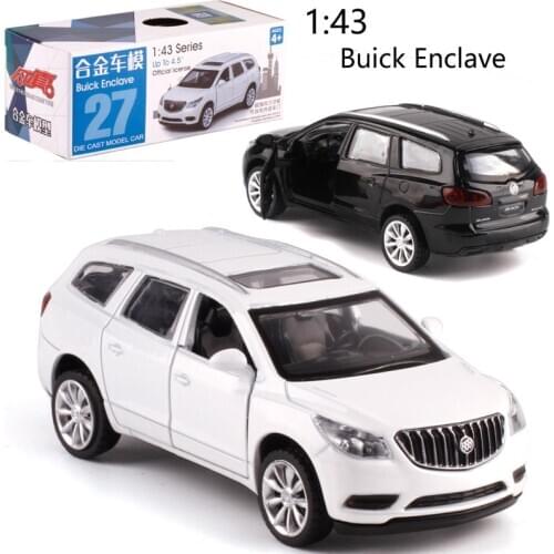 CAIPO 1:43 Buick Enclave Alloy pull-back vehicle model Diecast Metal Model Car For Boy Toy Collection Friend Children Gift