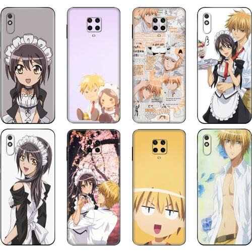 Black tpu Case For Xiaomi Redmi 7A 8 8A 9 9A 9C Case Redmi Note 8T 8 Pro T Note 9 9S 9 Pro Case Maid Sama
