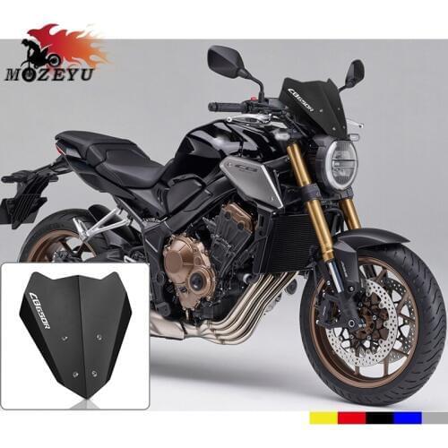CNC High Quality Aluminum Motorcycle Windshield For HONDA Hornet CB650R CB 650R 2018-2019 Motorbike Wind Screen Extention Kit