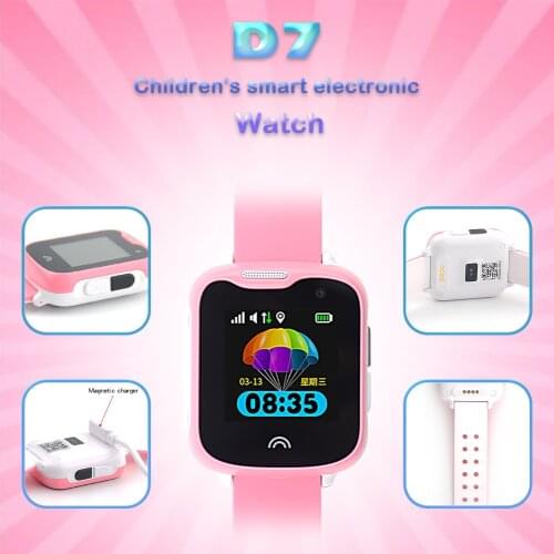 Child Smart Watch D7 With Remote Photographing Support SIM Card Touch Screen Add Sports Step Counting Historical Track SOS