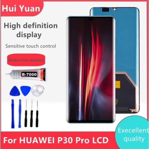 6.47" Display for Huawei P30 Pro LCD Touch Screen Digitizer Assembly With Frame for P30 Pro VOG-L29 L09 L04 Replacement
