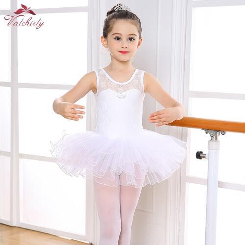 Girls Gymnastics Leotard,Dance Costume Dress,Kids Ballet Tutu Dress with Underpants,Children Skirt,Short Pants Separate