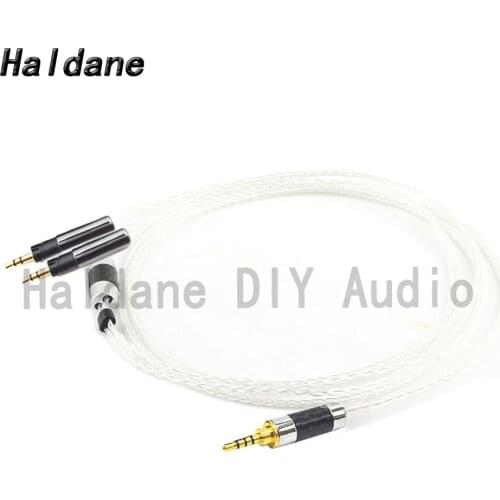 Haldane HIFI DIY 7n Single Crystal Silver Plated Headphone Upgrade Replacement Cable for ATH-R70X R70X Headphones