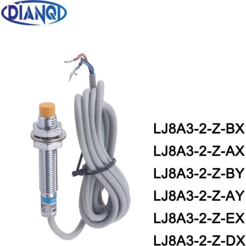 LJ8A3 Inductive Proximity Switch Sensor Switch M8 1mm 2mm NPN PNP 6-36V Open Close NO NC BX/BY/AX/AY/EX/DX Metal Switch