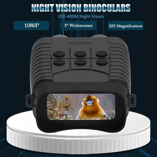 Camping Binoculars 1080P 8X Digital Zoom 10X Optical Zoom Night Goggles IR Night Vision Scope Camera Video Replay Menu Modes