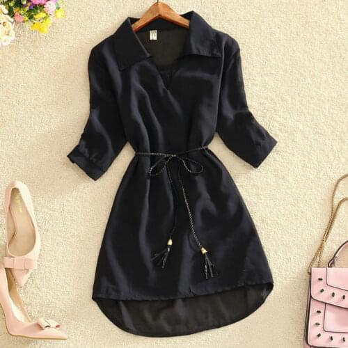 Summer sexy ladies slim waist hidden fleshy chiffon waist show dress two-piece dress 2020 new