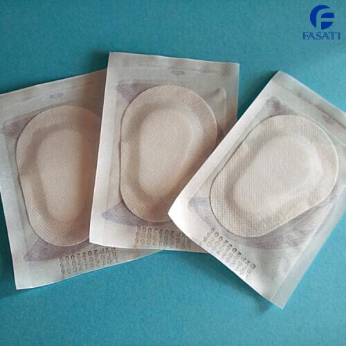 50pcs 5.5 6.5 * 9.5cm postoperative sterilized eye mask self adhesive dressing medical non-woven fabric shading eye pad wound