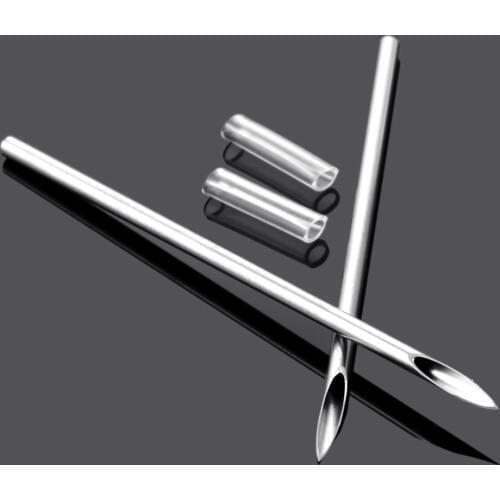 10Pcs Professional Surgical Steel I.V Catheter Piercing Needles Sterilized Body Tattoo Needles 14G16G18G20G Supply Body Jewelry