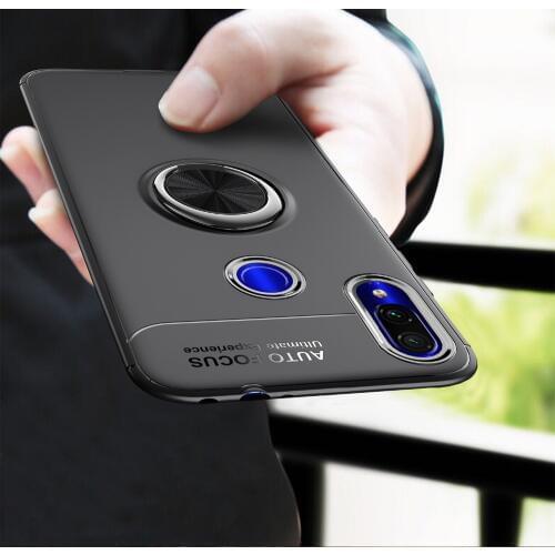 For Xiaomi Redmi Note 7 Case Silicone Magnetic Bumper Ring Cover For Xiaomi Redmi Note 7,Xiaomi Redmi Note 7 Pro Case Funda Etui