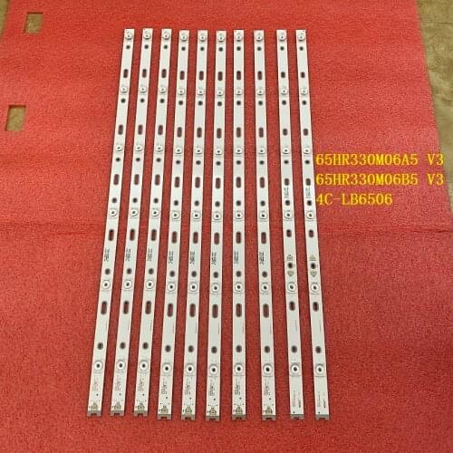 10pcs/set LED backlight strip for Thomson 65UE6596 65UC6006S 65UC6586 65UC6596 65UC6016 65UC6106 4C-LB6506-YH02J YH03J HR01J