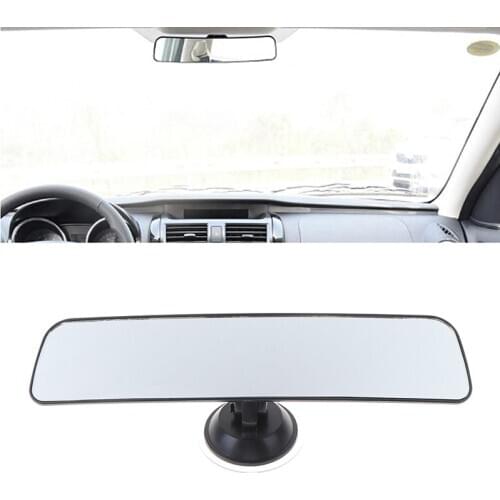 28*6cm Wide Angle Rear View Mirror with Suction Installation Car Interior Mirrors Rearview Mirror Panoramic Rear View Mirror