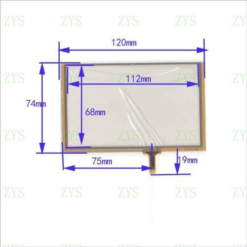 ZhiYuSun AL 3490 120*74mm this is compatible 5inch 4lines resistance screen for car DVD redio for TM050RDH03 display