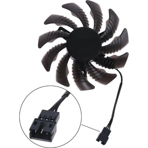 1/3pcs 75mm 2/3pin T128010SU Graphics Video Card Cooling Fan for Gigabyte GTX970