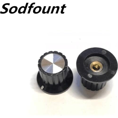 10pcs 16mmX16mm potentiometer bakelite knob KYP18-16-4 potentiometer handle inner diameter 4mm