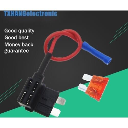 12V Fuse Holder Add-a-circuit TAP Adapter Standard ATM APM Blade Auto Fuse diy electronics