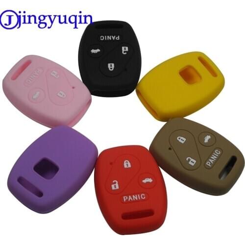 20PCS Colorful silicone 4 button remote control car key protector for Honda 2003 2008 2009 Accord CR-V Citizen Insight Cover