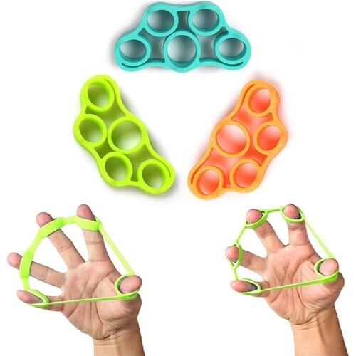 3pcs Finger Stretcher Set Silica gel Finger Grip Hand Rehabilitation Expander Exerciser Strengthener Strength Trainer Gripper