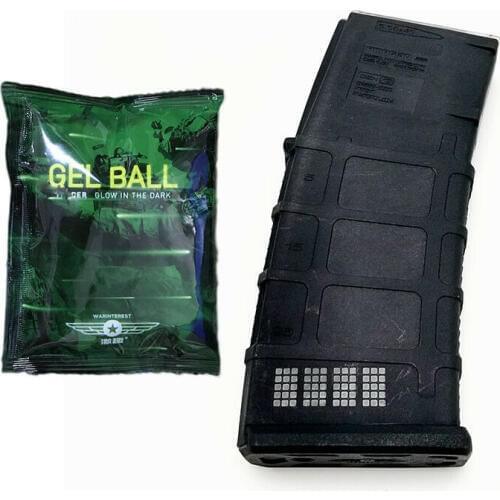 7-8MM Nylon Magazine Glow in Dark for JInMing Gen9 J9 Water Gel Ball Blaster AEG Airsoft