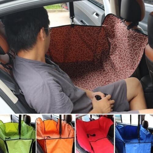 Car Dog Carrier Back Seat Mat Trunk Pet Mat Back Seat Cover Protector Car Dog Mats Waterproof Wear-resistant Oxford Cloth Cover