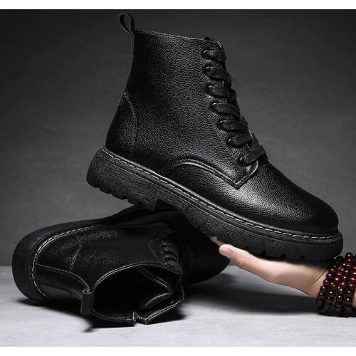 Fashion Men Winter Sneakers Casual Bota Coturnos Masculino Motorcycle Boots Male Warm Waterproof Boots Platform shoes Boots54