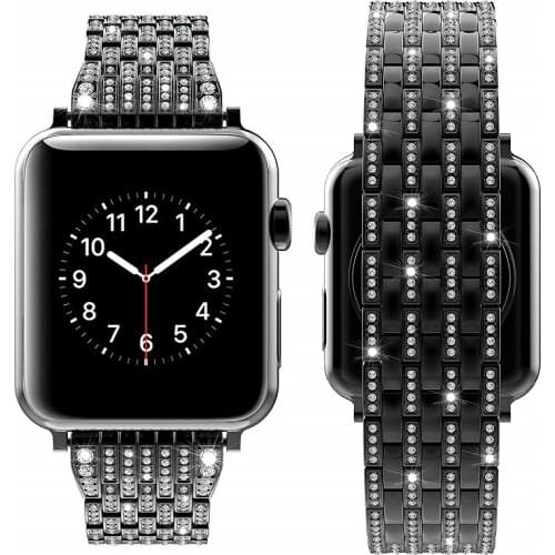 Luxury Diamond strap for Apple watch band 44mm 38mm series SE/6/5/4/3/2 iwatch band 40mm 38mm 42mm 44mm stainless steel bracelet