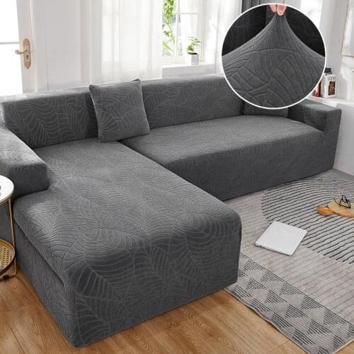 Thick Waterproof Stretch Sectional Sofa Cover for Armchairs Leather Couch Cover Corner L Shape Sofa Slipcovers for Living Room
