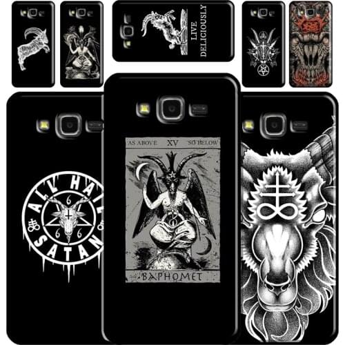Baphoment and Satanic Hail Satan Phone Case For Samsung Galaxy J1 J3 J4 J5 J6 J7 J8 2018 A7 A9 A6 A8 Plus A3 A5 2016 2017