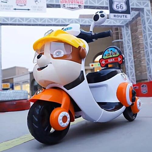 The New Wang Wang Squad Childrens Electric Motorcycle, Baby Tricycle, Male and Female Childrens Toy Car Can Take A Battery Car