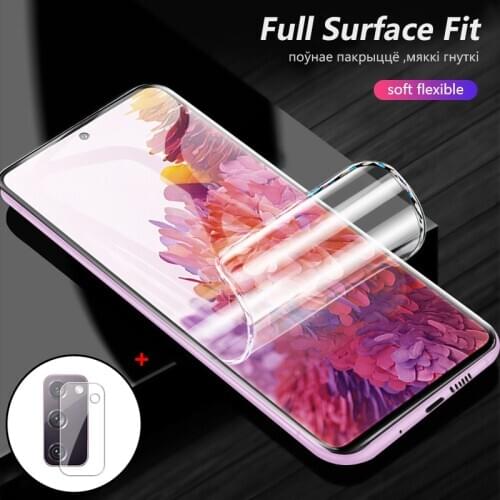 Hidrogel,hydrogel film for samsung galaxy s20 fe note20 ultra screen protector s 21 plus soft glass protection samsung s21 ultra