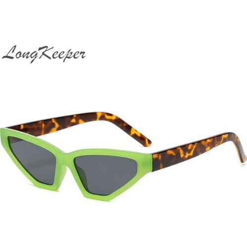 Personality Small Cat Eye Sunglasses Women Sexy Cat Eye Party Sun Glasses Men Female Black Green Leopard Eyewear Gafas De Sol