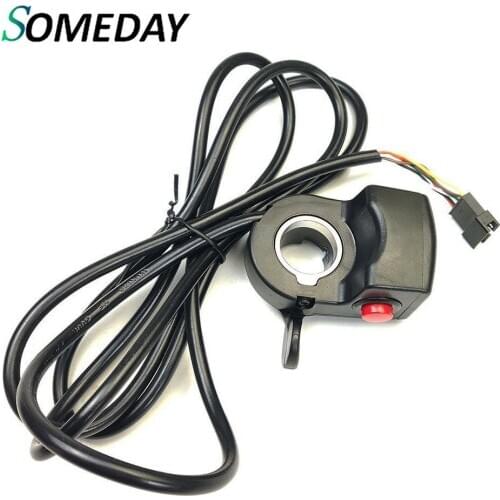 SOMEDAY 15DX WUXING Thumb Throttle with Power Button Switch and Power Indicator for Electric Bicycle Conversion Kit