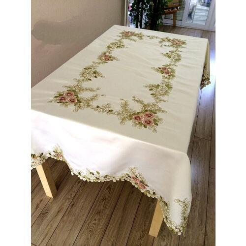 Carpet of flowers series Rural cloth art Chinese embroidery 135*190cm The table cloth Dust cloth Rectangular table cloth