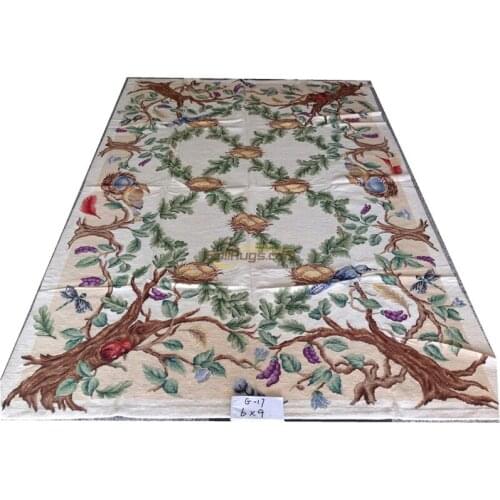 Large thick rugs aubusson needlepoint carpet woven wool carpet wool carpet french egypt carpet