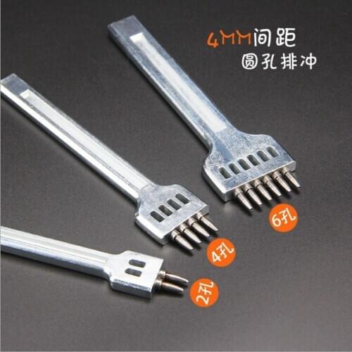 Leather Tools Leather Production Stitching Punching Punching Diamond Chopping Row Punching New Style Row Punching 4mm