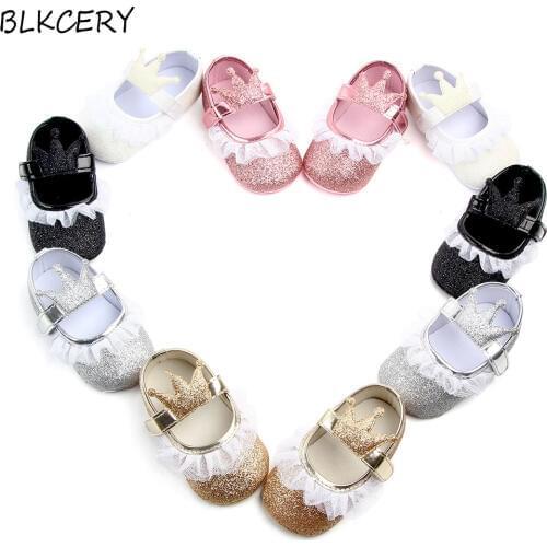 Newborn Baby Leather Shoes Infant Girl Bling Tassel Mocasins Soft Sole Anti-slip Walkers Toddler Mary Jane Flats Shoe for 1 Year