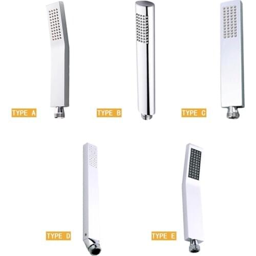 Brass Handheld Shower Head Replacement Showerhead for Bathroom Showering System Contemporary Square Style Polished Chrome