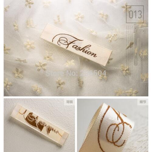 Top brand name labels for clothing,garment accessories custom clothing labels, woven label,tags labels DHLB016