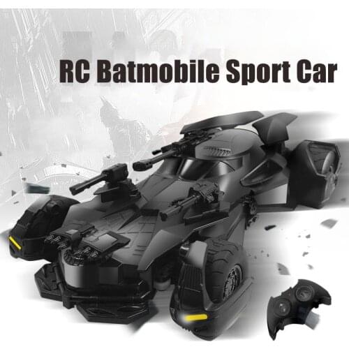 RC Car 1:18 Simulation Remote Control Batmobile Sports Vehicle Toy for Children Kids