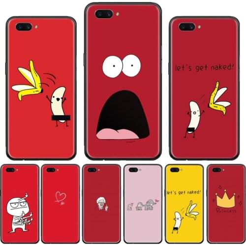 Memes Cartoon Finger Funny Banana Phone Case For OPPO F 1S 7 9 K1 A77 F3 RENO F11 A5 A9 2020 A73S R15 REALME PRO cover funda