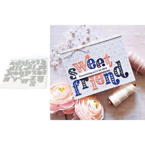 Metal cutting dies a-z lowercase letters mold Scrapbook cards making paper craft knife mould 2020 new arrival