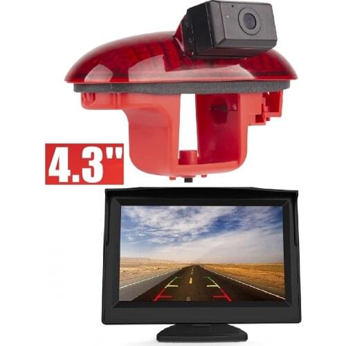 Misayaee HD 720P Brake Light for FIAT Talento Primastar Renault Trafic, Opel Combo C,Vauxhall Vivaro A with 4.3 inch monitor