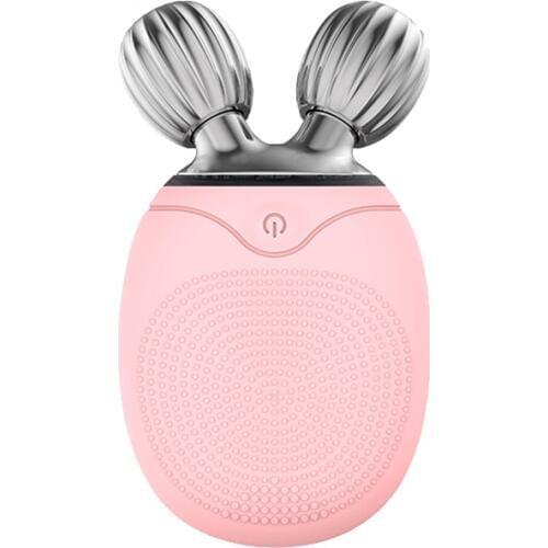Multifunction Face Roller Massager Electric Silicone Facial Cleansing Brush Vibration Massage Face-lift Roller Beauty Tool