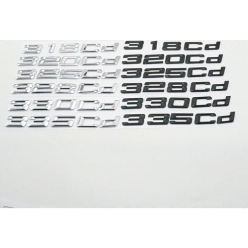 ABS 318cd 320cd 325cd 328cd 330cd Car Styling Tail Trunk Letter Emblem Badge Logo Sticker For Bmw 3series E46 E90 F30