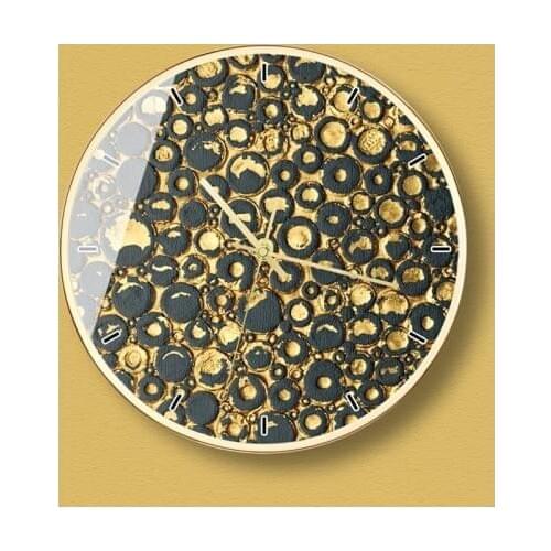 Nordic Living Room Clock Wall Creative Gold Luxury Digital Personality Mute Watch Wall Golden Black Home Clock on Wall AA50ZB