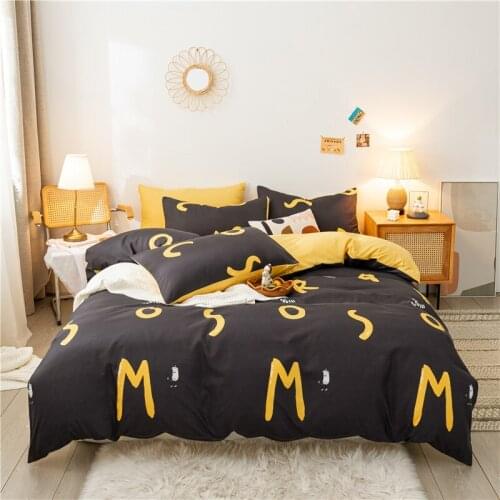 New words Bedding Set 3/4pcs Flat Sheet +Duvet Cover bohemian Bed Linen Set Pillowcase Simplicity Bedclothes bed cover twin size