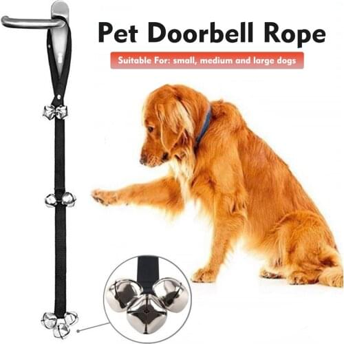 Pet Toy Bells Pet Doorbell Rope Safe Pet Dog Training Door Bells Pet Supplies Dog Doorbell Lanyard Outgoing Alarm Bell